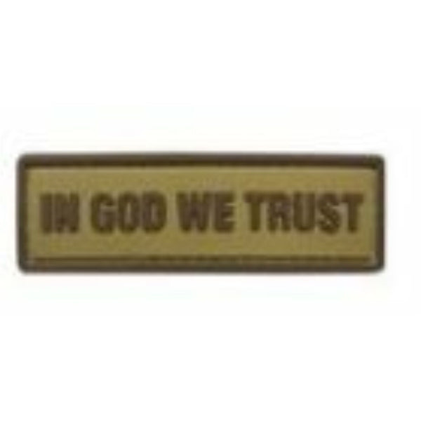 PATCH 0345 - IN GOD WE TRUST - TAN