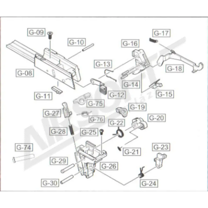 WE GLOCK G17 ELSÜTŐ RUDAZAT (G-18)