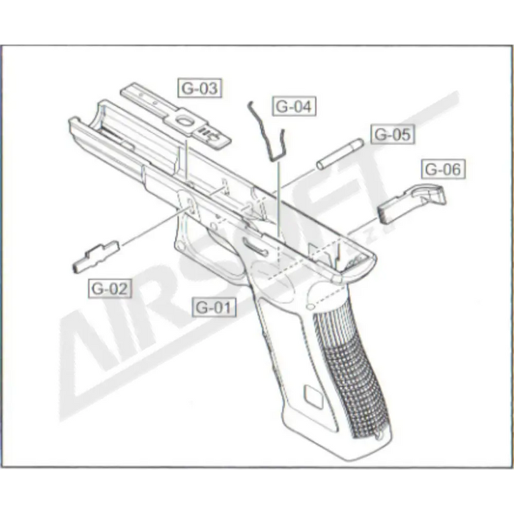 WE GLOCK G17 SLIDE LOCK (G-02)