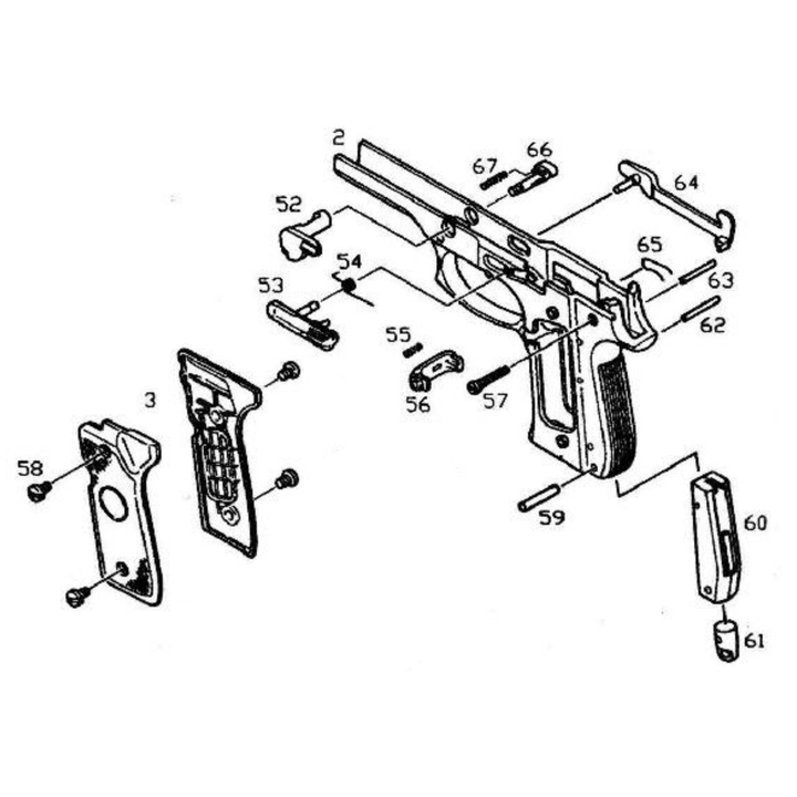 KJW M9A1 SZÁNAKASZTÓ RUGÓ (M9A1-54)