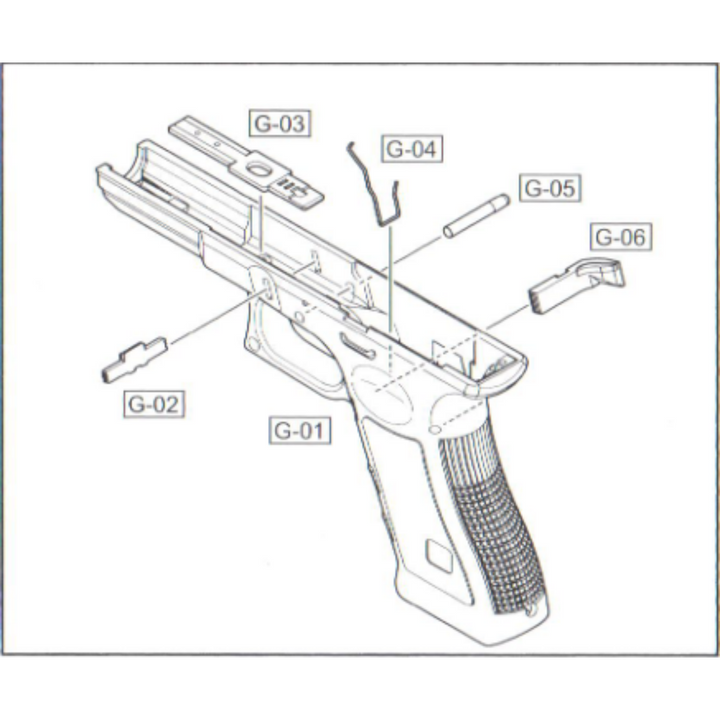 WE GLOCK G17 TÁR KIOLDÓ RUGÓ (G-04)